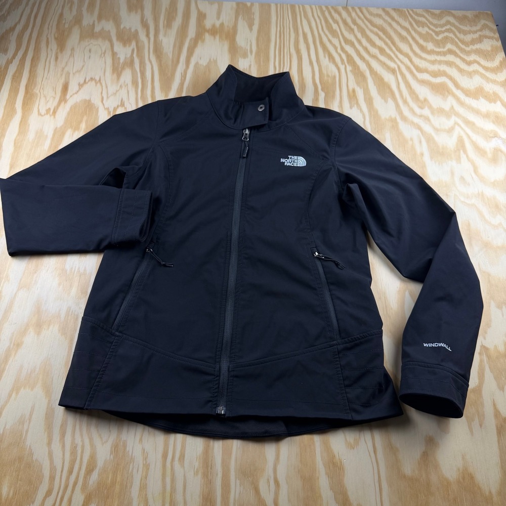 The North Face Womens WindWall Softshell Full Zip Jacket Black M
